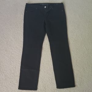 American eagle black super stretch skinny jeans